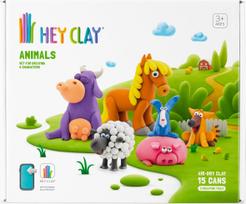 Rinkinys molinių figūrėlių gamybai, su priedais Hey Clay Animals 07872, įvairių spalvų
