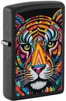 Žiebtuvėlis Zippo Tiger Stripes Design 46235, juoda sp./įvairių spalvų