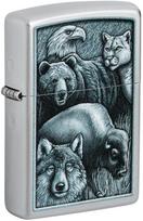 Žiebtuvėlis Zippo Animal Kingdom Design 46237, sidabro sp.
