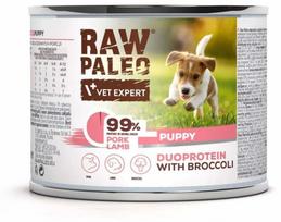 Šlapias šunų maistas Raw Paleo Vet Expert Duoprotein, kiauliena, 0.200 kg