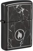 Žiebtuvėlis Zippo Marble Flame Design 46571, juoda sp./pilka sp.