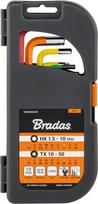 Šešiakampių raktų rinkinys Bradas DIY-HKBT42-LO/BOX, šešiakampis, 18 vnt.