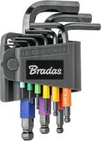 Šešiakampių raktų rinkinys Bradas DIY-HKB71-SH/B, šešiakampis, 9 vnt.