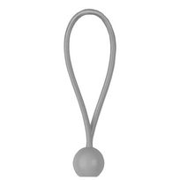 Tvirtinimo guma su rutuliuku Bradas Bungee Ball, 15 cm, guma, pilka sp., 25 vnt.