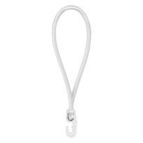 Tvirtinimo guma su rutuliuku Bradas Bungee Hook, 18 cm, guma, balta sp., 25 vnt.