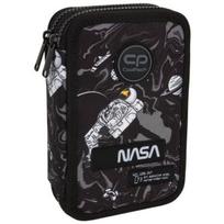 Penalas, su priedais CoolPack Jumper 2 Nasa, 19.5 cm x 12.5 cm, balta sp./juoda sp./pilka sp.