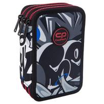Penalas, su priedais CoolPack Jumper 3 Street Art, 19.5 cm x 12.5 cm, balta sp./juoda sp./raudona sp.