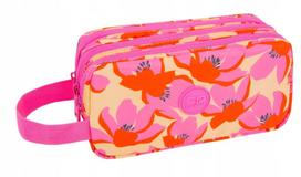 Penalas CoolPack Primus Flores Rosa, 23 cm x 11 cm, raudona sp./rožinė sp.