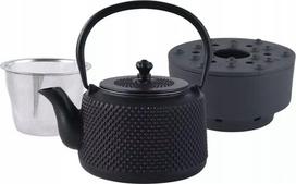 Arbatinukas su sieteliu KingHoff KH-1847, 0.8 l, juoda sp.