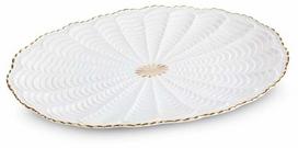 Serviravimo lėkštė, 36 cm x 2 cm, 25 cm, Aukso sp./Balta sp.
