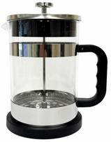 Kavinukas French Press Aroma & Sensum, 1.5 l, sidabro sp./juoda sp.