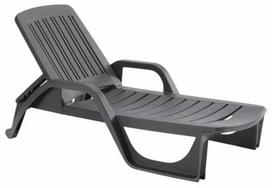 Lauko gultas Bica Zanzibar, pilka sp., 190 cm x 46 cm x 71 cm