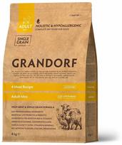 Sausas šunų maistas Grandorf 4 Meat Mini Breeds, ėriena/kalakutiena/antiena/šernienos mėsa, 8 kg