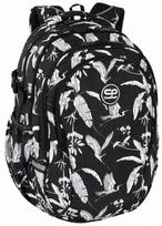 Mokyklinė kuprinė CoolPack Factor Zanzy, balta sp./juoda sp., 31 cm x 17 cm x 47 cm