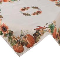 Staltiesė kvadratinė 1220, žalia sp./oranžinė sp./rusva sp., 100 x 100 cm