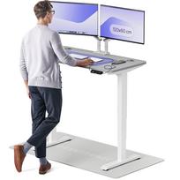Rašomasis stalas reguliuojamo aukščio Desktronic HomePro, 120 cm x 60 cm, 61 - 125.5 cm, balta sp./pilka sp.