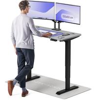 Rašomasis stalas reguliuojamo aukščio Desktronic HomePro, 120 cm x 60 cm, 61 - 125.5 cm, juoda sp./pilka sp.