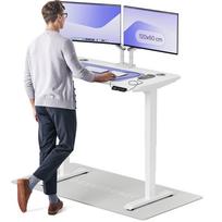 Rašomasis stalas reguliuojamo aukščio Desktronic HomePro, 120 cm x 60 cm, 61 - 125.5 cm, balta sp.