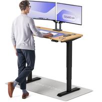 Rašomasis stalas reguliuojamo aukščio Desktronic HomePro, 120 cm x 60 cm, 61 - 125.5 cm, ąžuolo sp./juoda sp.