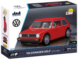 Konstruktorius, automobilis Cobi Volkswagen Golf (1974-1983) 24613, 68 vnt., raudona sp.