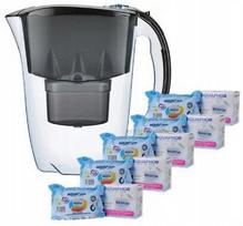 Vandens filtravimo indas, su kasetėmis Aquaphor Amethyst B25 Maxfor, 2.8 l, skaidri sp./juoda sp.