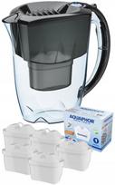Vandens filtravimo indas, su kasetėmis Aquaphor Amethyst Maxfor+, 2.8 l, skaidri sp./juoda sp.