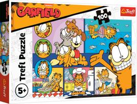 Dėlionė Trefl Garfield, 27.5 cm x 41 cm, 100 vnt., įvairių spalvų