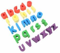 Spalvinimo rinkinys, kempinės piešimui, abėcėlė, įvairių spalvų, EN
