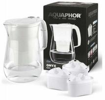 Vandens filtravimo indas, su kasetėmis Aquaphor Onyx, 4.2 l, skaidri sp./balta sp.
