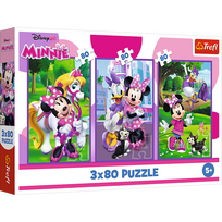 Dėlionė 3in1 Trefl Disney Mickey Mouse, 27.5 cm x 18 cm, 240 vnt., įvairių spalvų