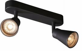 Šviestuvas lubų SLV Avo CW, GU10, 2 x 50 W, juoda sp. / juoda sp.