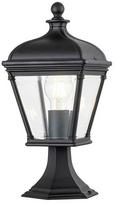 Pastatomas lauko šviestuvas Elstead Lighting Bayview, 60W, E27, IP44, juoda sp., 18 cm x 39.3 cm
