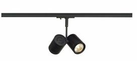 Šviestuvas lubų SLV Bima 2, GU10, 2 x 50 W, juoda sp. / juoda sp.