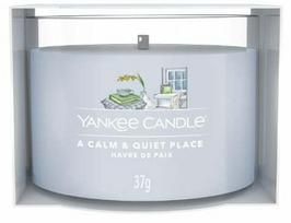 Žvakė, aromatinė Yankee Candle A Calm & Quiet Place Mini, 10 h, 37 g, Mėlyna sp.