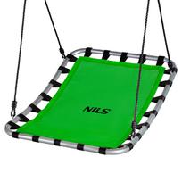 Sūpynės gandro lizdas vaikams Nils NB5045, 76 cm, 180 cm, žalia sp.
