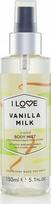 Kūno dulksna I Love Signature Collection Vanilla Milk, 165 ml
