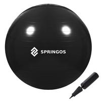 Gimnastikos kamuolys Springos FB0015, juoda sp., 85 cm