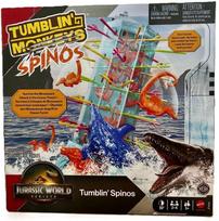 Stalo žaidimas Mattel Games Jurassic World Tumblin Spinos, EN