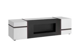 Televizoriaus spintelė ASM Cross Cross, balta sp., 150 cm x 50 cm x 50 cm