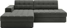 Kampinė sofa - lova Blezalt Sola, tamsiai pilka sp., kairinė, 240 x 150 cm x 82 cm