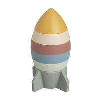 Bokštelis - raketa Babys Only Stacking, 14 cm, įvairių spalvų