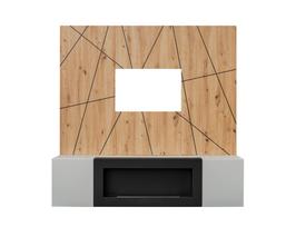 Sekcija ASM Xari G2-K, pilka sp./artisan oak, 160 cm x 40 cm x 158 cm