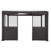Žaliuzinė siena pavėsinei Home4you Mirador, 93 cm, tamsiai pilka sp.