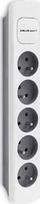 Buitinis ilgintuvas Qoltec, 3 x 1 mm², 1.8 m, 5 lizdų, su jungikliu