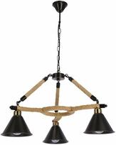 Šviestuvas lubų Candellux Lighting Negru, E27, 3 x 40 W, juoda sp. / ruda sp.