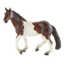 Žaislinė figūrėlė, arklys Horse, 5.3 cm, ruda sp./balta sp.