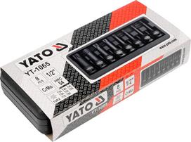 Smūginių galvučių komplektas Yato YT-1065, T30, 78 mm, 1/2"