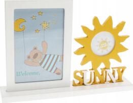 Nuotraukų rėmelis Home Styling Collection Sunny, 18.5 cm x 25.5 cm, balta sp./geltona sp.