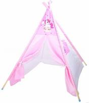 TIPI palapinė vaikams Unicorn ZA3555, 110 cm x 110 cm