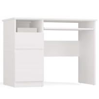 Rašomasis stalas su spintele Porto Left, 98.5 cm x 51 cm, 75.5 cm, balta sp.